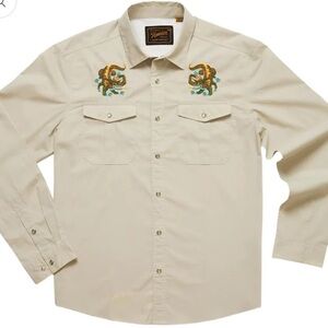 Howler Brothers Cream Casual Button Down Shirt - NWT